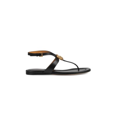 GUCCI MARMONT LEATHER SANDALS